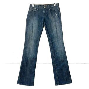 Armani Exchange Distressed Bootcut Jeans 2